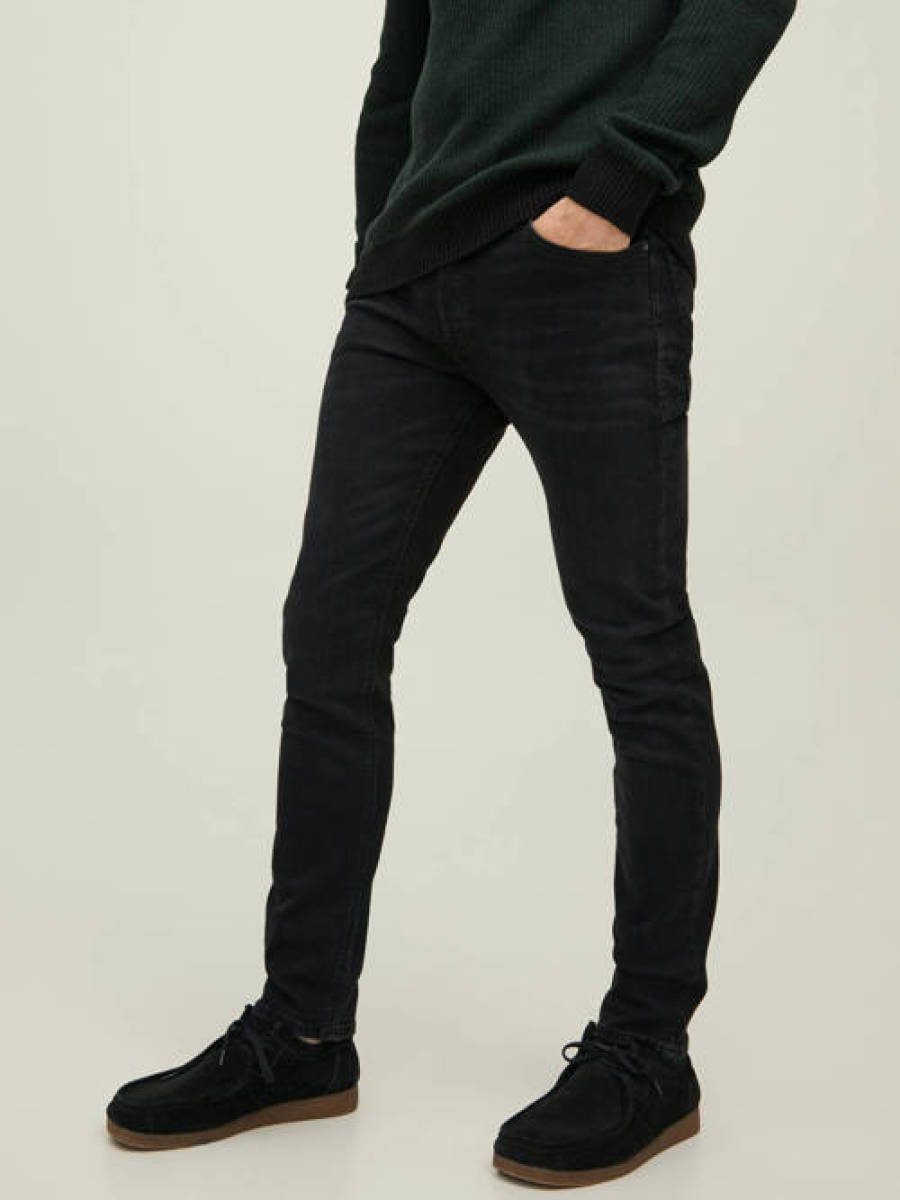 Jack & Jones JEANS INTELLIGENCE slim fit jeans JJITIM JJORIGINAL CJ 789 black denim