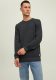 Jack & Jones ESSENTIALS trui JJEATLAS met all over print dark grey