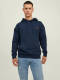 Jack & Jones ESSENTIALS hoodie JJESTAR met logo navy blazer