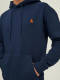 Jack & Jones ESSENTIALS hoodie JJESTAR met logo navy blazer
