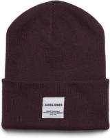 Jack & Jones muts JACLONG met logo donkerrood
