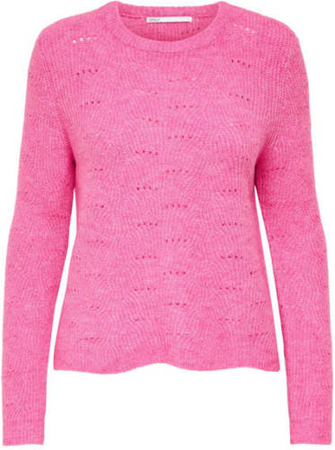Only gebreide trui ONLLOLLI roze