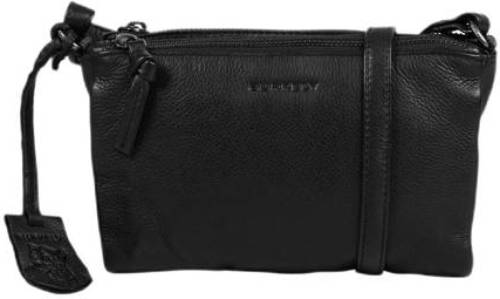 Burkely leren crossbody tas Just Jolie zwart