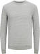 Jack & Jones ESSENTIALS trui JJEATLAS met all over print light grey melange