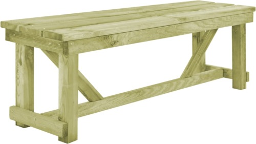 VidaXL Tuinbank 140 cm geïmpregneerd grenenhout