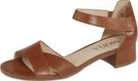 Sandaaltje met klittenbandsluiting MONA Cognac