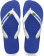 Havaianas Brasil Logo teenslippers wit/blauw