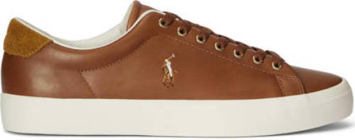 Polo ralph lauren Longwood leren sneakers cognac