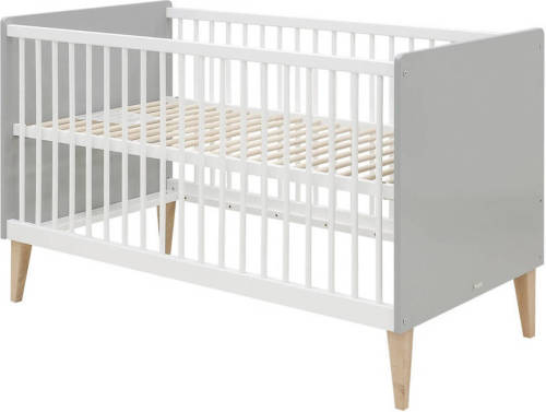 Bopita ledikant / bedbank Emma wit/grijs EMMA