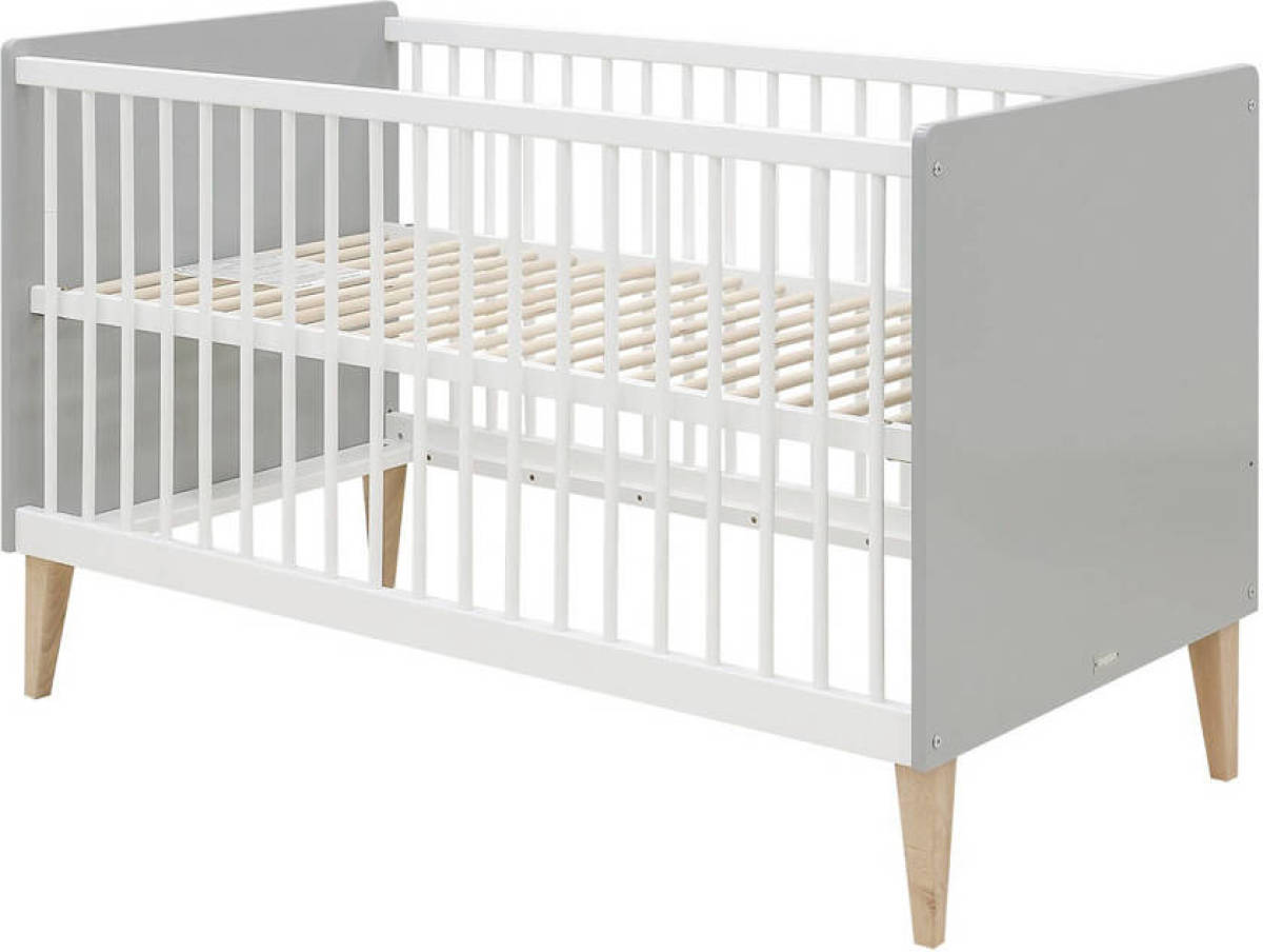 Bopita ledikant / bedbank Emma wit/grijs EMMA
