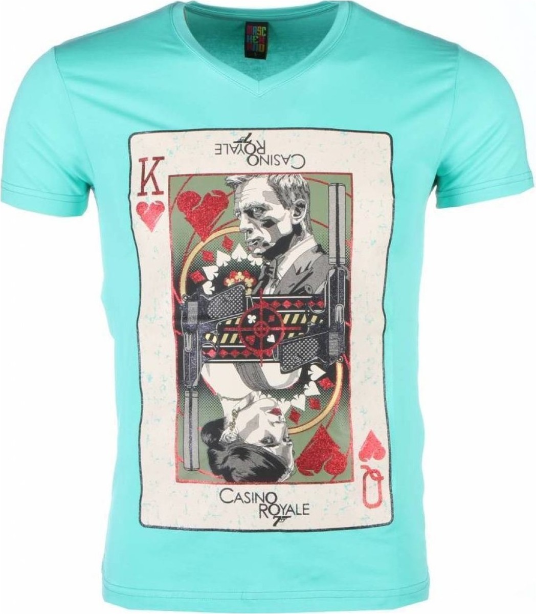 T-shirt Korte Mouw Local Fanatic  James Bond Casino Royale Print