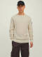 Jack & Jones CORE trui JCOCLASSIC met textuur moonbeam