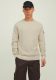 Jack & Jones CORE trui JCOCLASSIC met textuur moonbeam