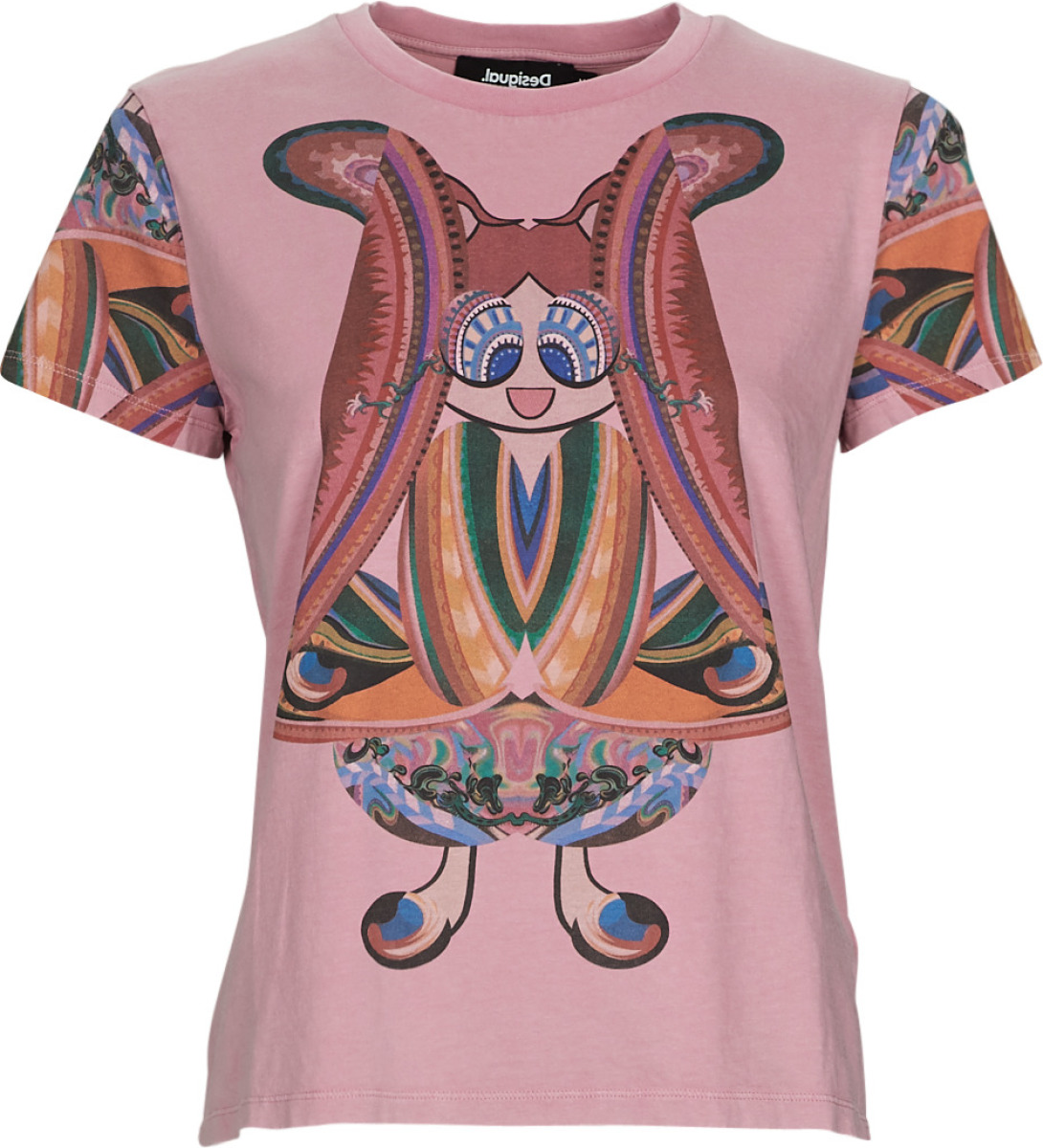 T-shirt Korte Mouw Desigual  FLOWER