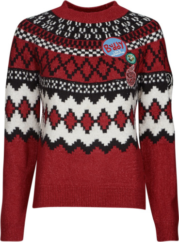 Desigual gebreide trui rood/wit