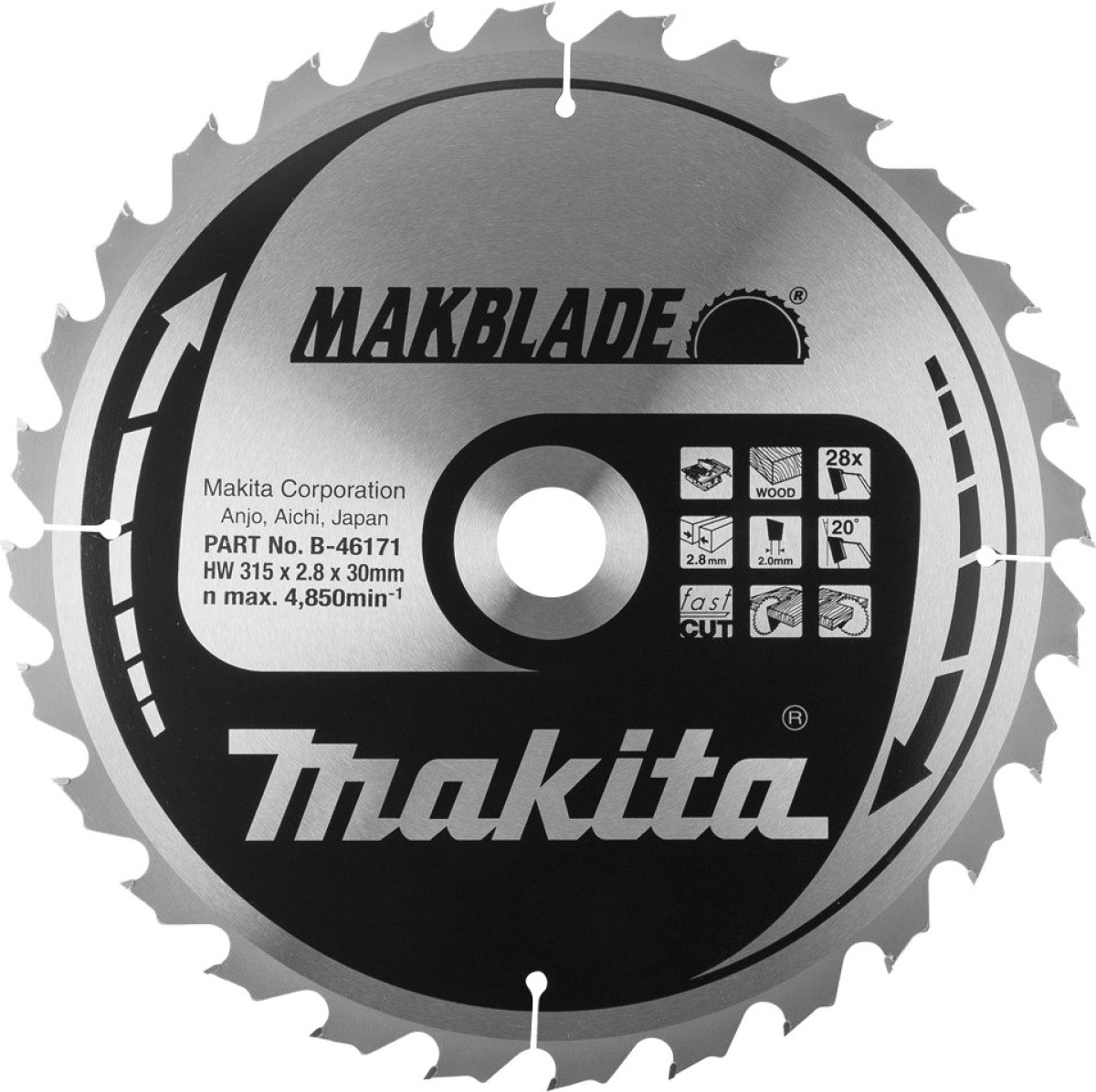 Makita Zaagblad 315x30x2,8 48T