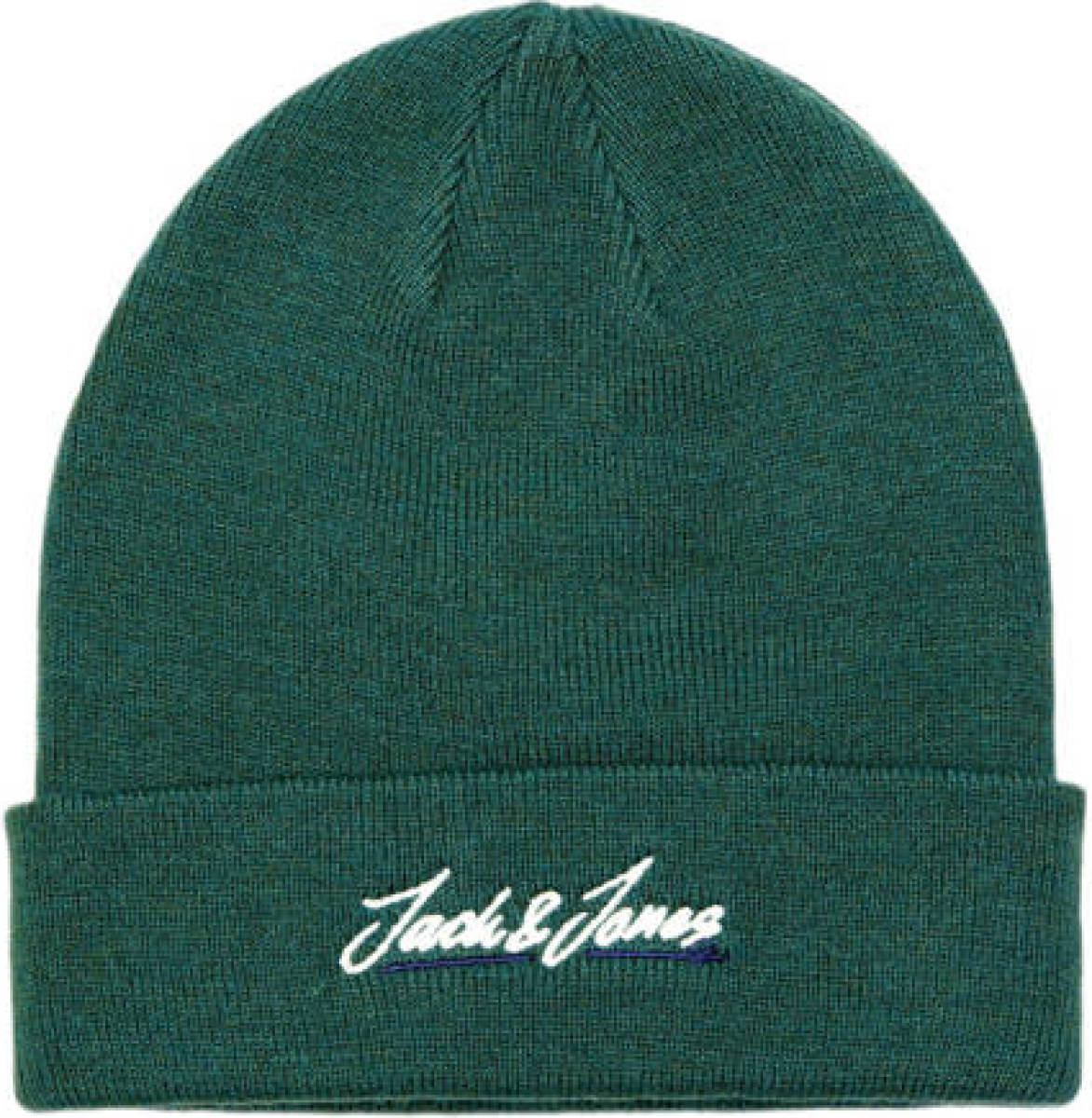 Jack & Jones muts JACTONS met logo donkergroen