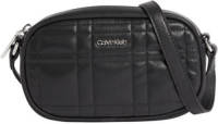 Calvin klein doorgestikte crossbody tas zwart
