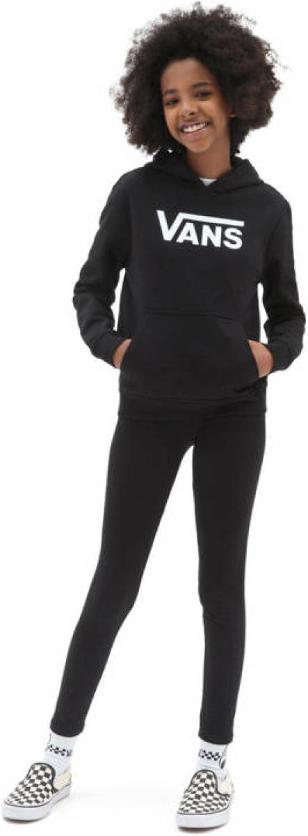 Vans hoodie Flying V met logo zwart
