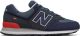 New balance 574 sneakers donkerblauw/rood