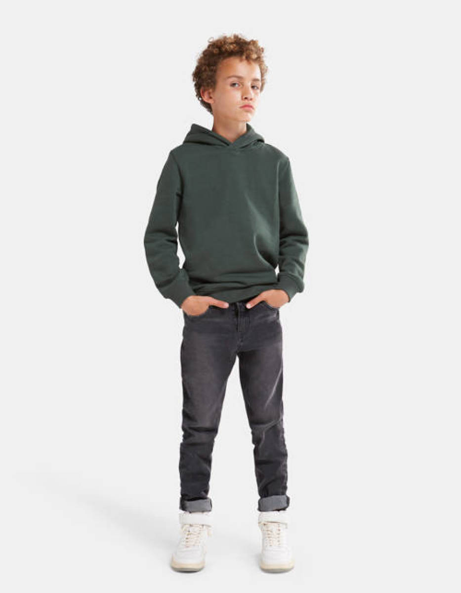 Shoeby Jill & Mitch hoodie Simon donkergroen