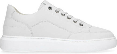 Manfield nubuck sneakers off white