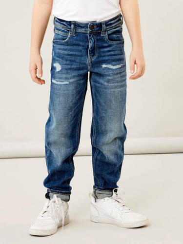 NAME IT KIDS slim fit jeans NKMCHRIS medium blue denim