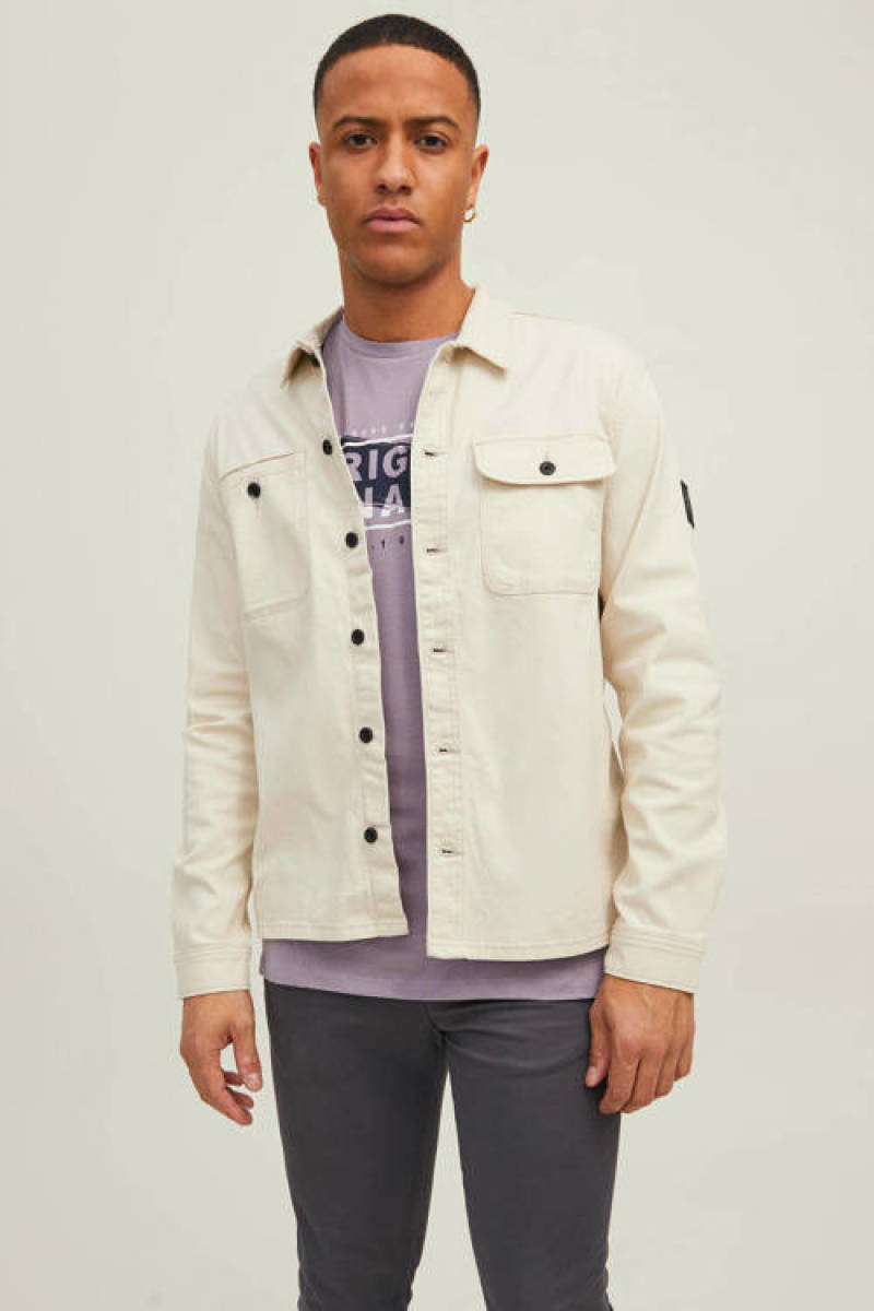 Jack & Jones CORE regular fit overshirt JCOBEN moonbeam