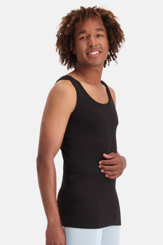 Bamboo Basics hemd Stef met bamboe (set van 2) zwart