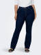 ONLY CARMAKOMA high waist flared jeans CARSALLY donkerblauw