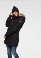 ALPENBLITZ Winterjack Bern tijdloze doorgestikte mantel met een afneembare capuchon