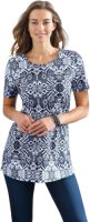 Classic Basics Shirt met print Longshirt (1-delig)