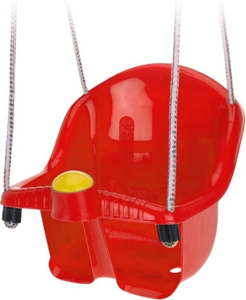 Merkloos Peuterschommel rood met toeter
