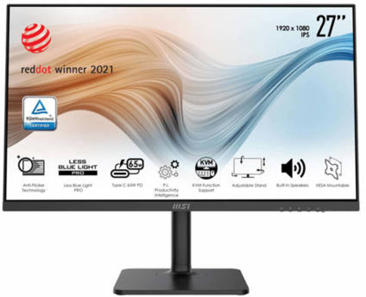 MSI Modern MD272P 68,6 cm (27 ) 1920 x 1080 Pixels Full HD LCD Zwart