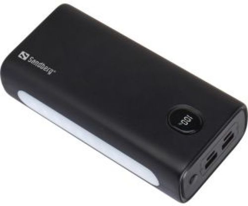 Sandberg Powerbank USB-C PD 20W 30000 Lithium-Ion (Li-Ion) 30000 mAh Zwart