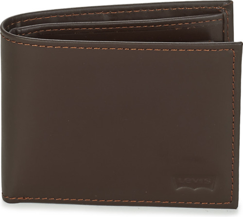 Levi's leren portemonnee donkerbruin
