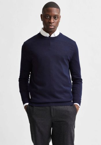 SELECTED HOMME Trui met ronde hals TOWN MERINO KNIT