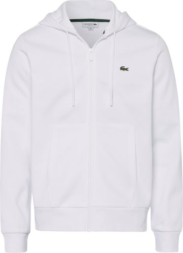 Lacoste Capuchonsweatvest met zacht geruwde binnenkant