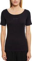 Esprit T-shirt met fonkelende glinstersteentje-logo op borsthoogte