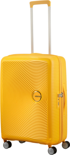 American Tourister Soundbox Expandable Spinner 67cm Golden Yellow
