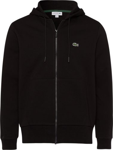 Lacoste Capuchonsweatvest met zacht geruwde binnenkant