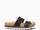 Reef Cushion Bounce Vista Hi plateau slippers zwart