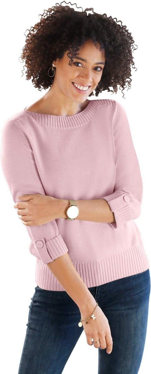Classic Basics Trui met 3/4-mouwen Trui
