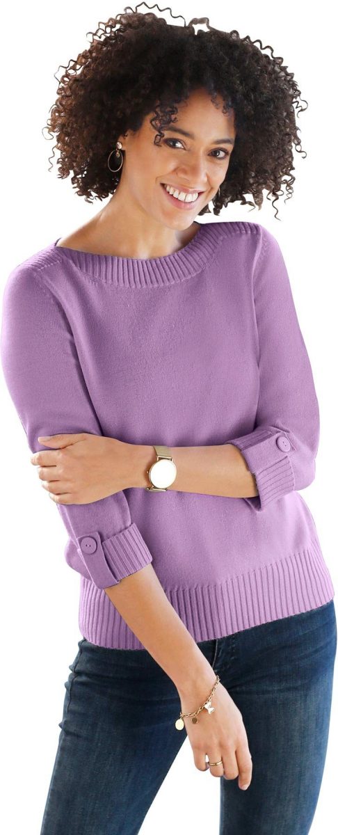 Classic Basics Trui met 3/4-mouwen Trui
