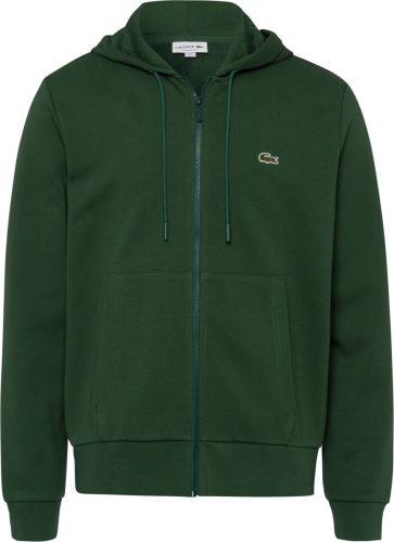 Lacoste Capuchonsweatvest met zacht geruwde binnenkant