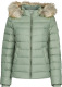 Tommy Jeans Donsjack TJW BASIC HOODED DOWN JACKET met imitatiebont aan de capuchon & Tommy Jeans-merklabel