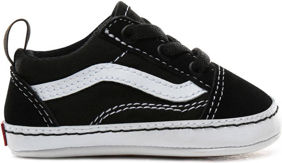 Vans Old Skool Crib babyslofjes zwart/wit kids