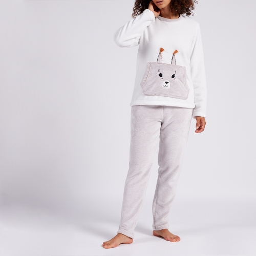 Melissa Brown Pyjama in imitatiebont Soft & Tender