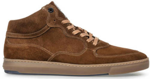 Floris van bommel Lennie 02.10 suède sneakers cognac