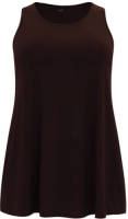 Yoek singlet met plooien zwart
